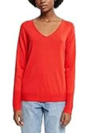 ESPRIT Pullover met V-hals, , S