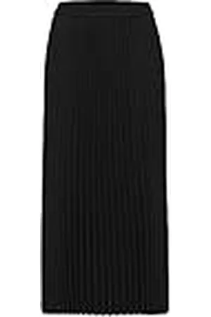 SELECTED Vrouwelijke midirok geplooid, , 36