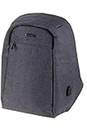 LIGHTPAK Rugzak SAFEPAK, laptoprugzak van 600D nylon voor 15 inch notebook, anti-diefstal, USB-laadpoort