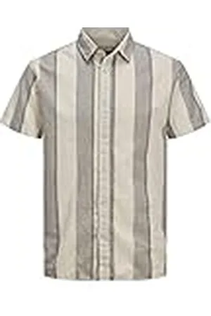 JACK & JONES JACK&JONES JCOSUMMER Stripe SS SN Shirt, , XL