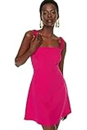 Trendyol Dames Mini Basic Regular Geweven Jurk, roze, 60