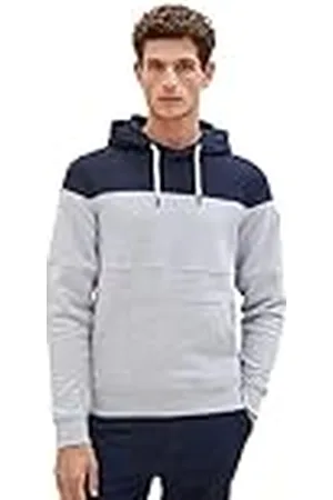 TOM TAILOR Herenhoodie met cutline-look, , XXL