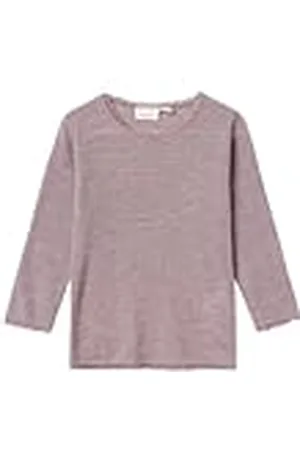 NAME IT Meisjes Nmfwang Wool Needle Ls Top Solid Noos shirt met lange mouwen, , 92 cm