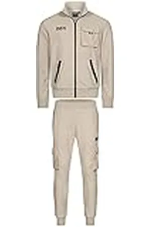 Benlee Rocky Marciano BENLEE Trainingspak voor heren, zand, L, camarillo, joggingpak voor heren, slim fit, trainingspak met ritssluiting en zakken, huispak voor heren, warm, , L