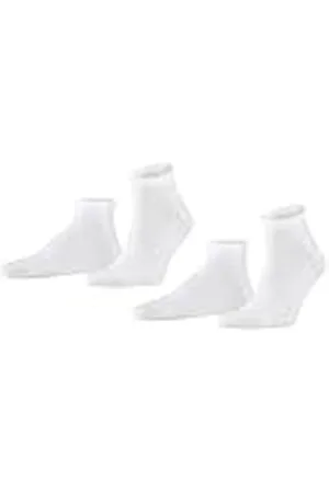 Falke Heren Korte sokken Happy Double Pack M Sn katoen kort eenkleurig 2 paar, , 43-46