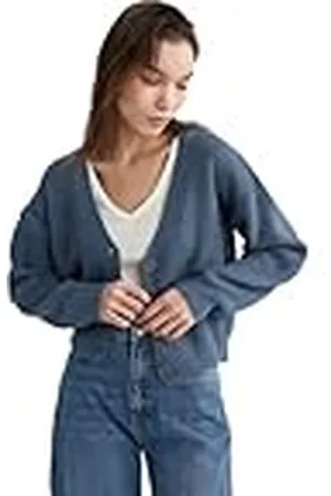 DeFacto Gebreid damesvest - verscheidenheid aan gebreide jassen - truien & cardigan - gebreid vest voor dames, , M