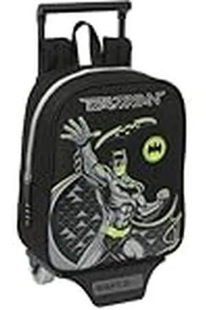 Safta Batman Game Over kleuterschoolrugzak met wagen, ideaal voor kinderen van verschillende leeftijden, comfortabel en veelzijdig, kwaliteit en duurzaamheid, 22 x 10 x 27 cm, , M, Casual