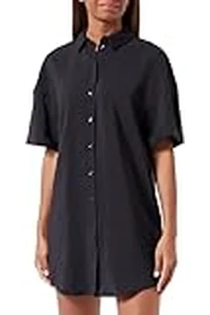 VERO MODA Dames VMQUEENY S/S Short Shirt Jurk WVN GA Jurk, , M, , M