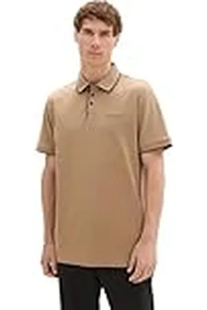TOM TAILOR Basic Piqué poloshirt voor heren met logo-print, , 3XL