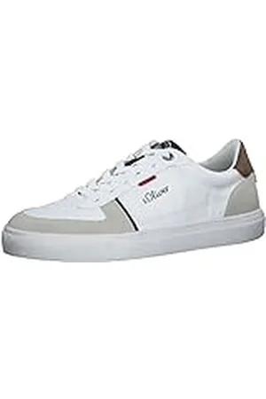 QS by s.Oliver Heren Sneaker Low 5-13621-30, White Comb 5 13621 30 110, 44 EU