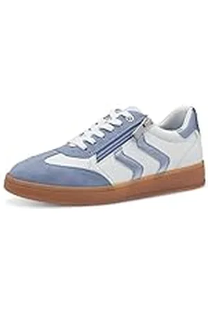 Marco Tozzi 2-23739-44 Damessneakers, wit/LT.Blue, 39 EU, , 39 EU