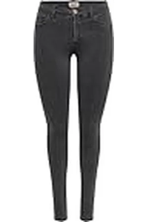 ONLY OnLRAIN Skinny Jeans voor dames, middelhoge taille, skinny fit jeans, , XL / 34L
