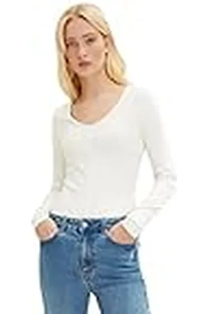 TOM TAILOR Dames Shirt met lange mouwen en 1034834, , XXL