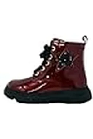 Geox Baby B KIDDARTAH Meisje een enkellaars, DK Bordeaux rood, 2 UK Kind, , 2 UK Child