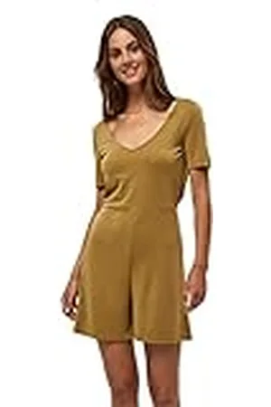 DESIRES Dames Juliet Playsuit, 3052 OLIJF GROEN, L