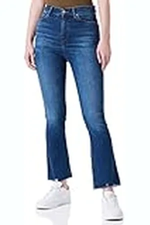 7 for all Mankind Dames Hw Kick Slim Illusion with Worn Out Hem Jeans, , 23