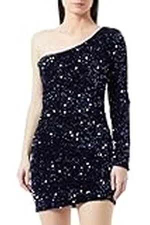 Faina Dames One Shoulder mini-jurk 19229184, marine, S, , S