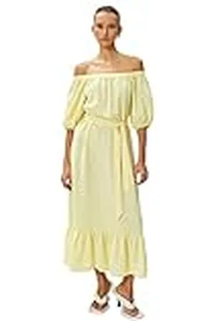 Koton Dames Midi Off The Shoulder Belted Dress, , 40