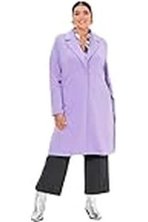 Ulla Popken Grote maten voor dames, grote maten, plus size, punto-longblazer, reverskraag, langer gesneden, , 58-60