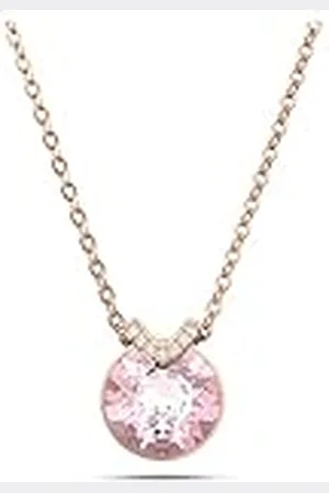 Swarovski Bella V Hanger, Ronde Slijpvorm, Roze, Roségoudkleurige Toplaag
