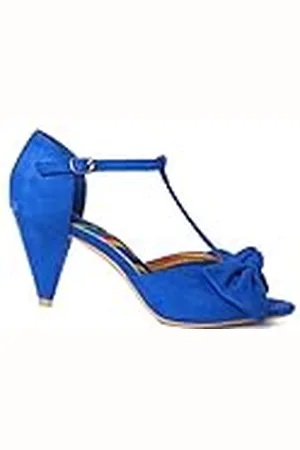 Joe Browns Vrouwen Bow Front T-Bar Peep Toe Schoenen Hakken Sandalen Pomp, , 8 UK, , 41 EU