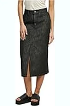 Urban classics Midi Denim Rok voor dames, , 28