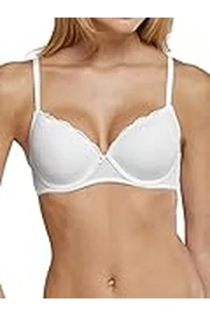 Schiesser Damen Bügel BH mit Schale und Spitze - Pure Cotton