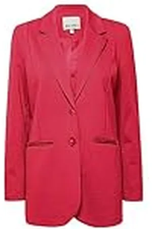 Ichi IHKATE SUS oversized BL damesblazer, lange blazer met knopen, stretch en reverskraag, , S