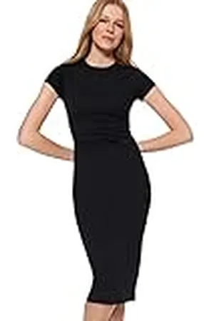 Trendyol Vrouw Midi Bodycon Slim fit gebreide jurk, , XS, , XS