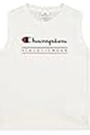 Champion Jongens Legacy Graphic Mouwloos T-shirt met ronde hals en groot logo tanktop, , 7-8 jaar