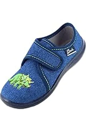 Beck Jongens Happy Dino pantoffels, donkerblauw, 24 EU