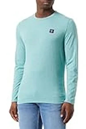 QS by s.Oliver Shirt met lange mouwen gemêleerd met logo-patch, , XL