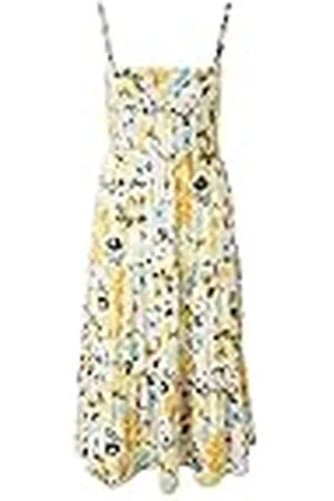 QS by s.Oliver Midi-jurk voor dames met smok-detail, , 40