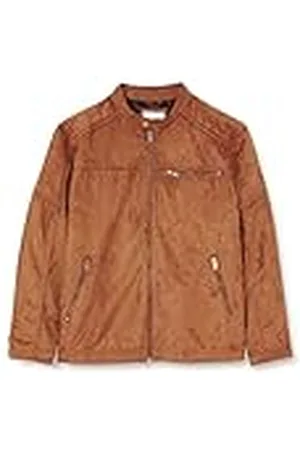 JACK & JONES PLUS Heren JJEROCKY Jas NOOS PS Licht, Cognac/Patroon: imitatiesuède, 2XL, , XXL grote maten