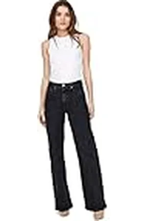 ONLY ONLJUICY Jeans voor dames, wijd gesneden jeans, hoge taille, wijde pijpen, , 25W / 32L