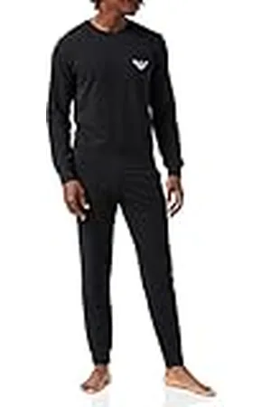 Emporio Armani Sweater + broek met manchet stretch Terry Loungewear trui + broek met manchetten (2 stuks) heren, , XL