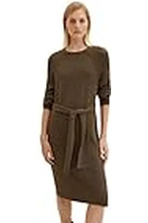 TOM TAILOR Dames Gebreide jurk met ceintuur 1034084, , 44