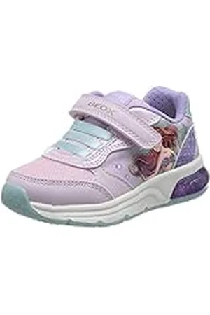 Geox Meisjes J Spaceclub Girl Sneakers, Pink Watersea, 35 EU