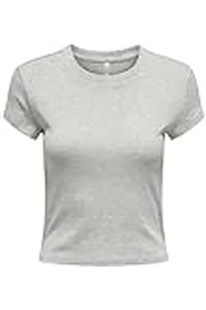 ONLY Onlelina S/S O-Neck Short Top JRS, , 3XL