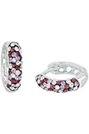 Prinzessin Lillifee Oorringen 925 sterling zilveren meisjeskinderoorbellen, met preciosa, 1,3 cm, zilver, geleverd in sieradengeschenkdoos, 2035297