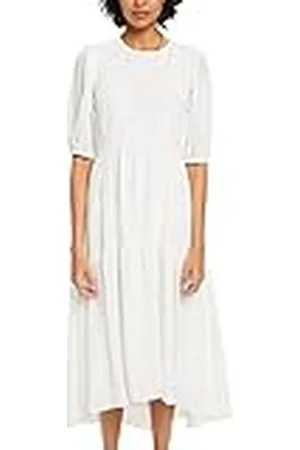 ESPRIT Lichte Dames Midijurk met Ballonmouwen, , 32