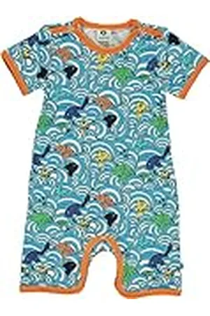 Småfolk Baby Jongens Body Suit SS/SL. Fish Peuter en Peuter Kostuum, , 74, , 74 cm