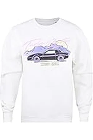 Knight Rider Dames Turbo Booster Sweatshirt, Wit, Klein