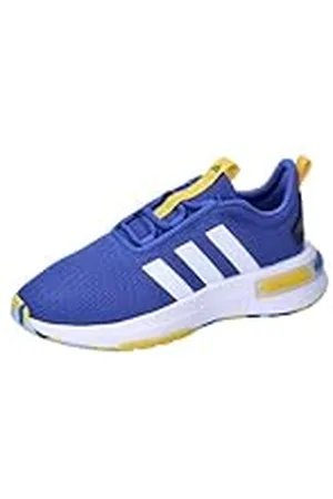 adidas Racer Tr23 schoenen voor kinderen, lage schoenen zonder voetbal, uniseks, kinderen, meerkleurig (Team Royal Blue Ftwr White Utility Yellow), 36 EU