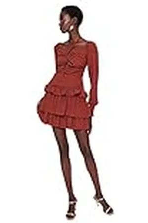 Trendyol Dames mini-jurk uitlopende jurk, geweven, regular fit, , 66, , 36