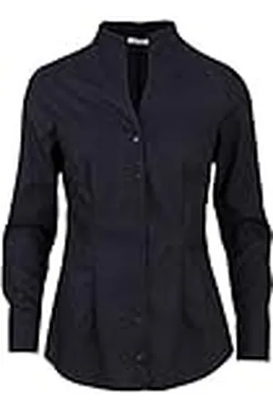 Seidensticker Dames Kelkkraagblouse met lange mouwen, slim fit, effen, strijkvrije blouse, , 46