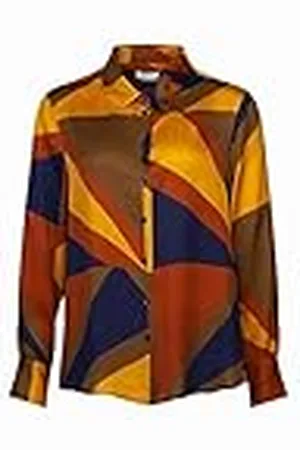 Seidensticker Damesblouse, modieuze blouse, regular fit, hemdblousekraag, lange mouwen, 100% viscose, , 38
