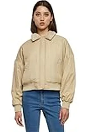 Urban classics Dames Jas Dames Pilot Bomber Jacket wetsand/sand XS, , XS