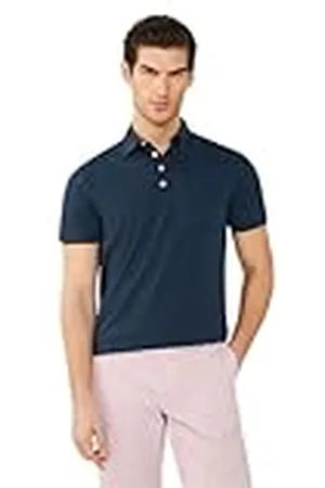 Hackett Heren GMD Pocket JSY Ss Polo, Blauw (Navy), XS, , XS
