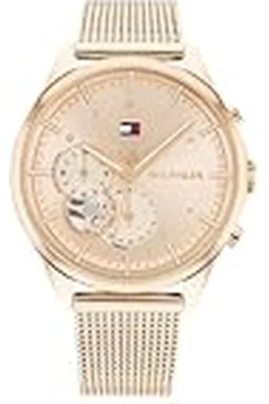 Tommy Hilfiger THW Analoge Quartz horloge voor dames met gouden band 1782486